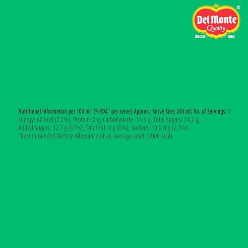 Del Monte Peach Fruit Drink, Pack of 6, 240ml - Image 2