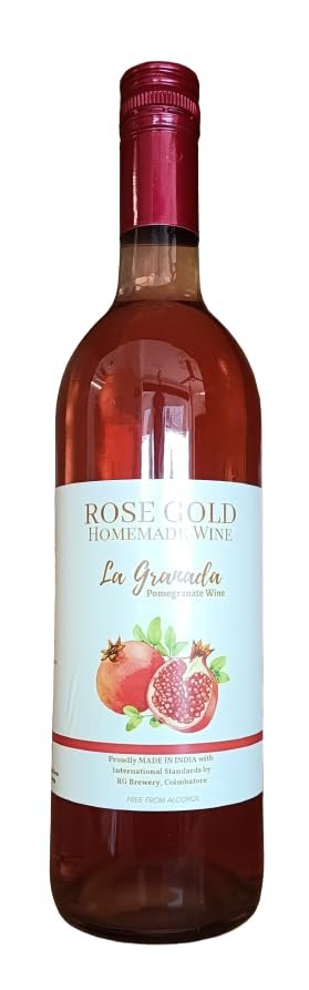 Rose Gold-La Granada -Non Alcoholic - Pomegranate wine, 750 ml - Image 2