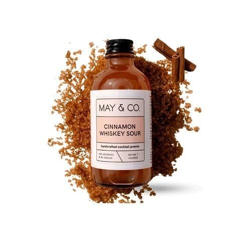 MAY & CO. Cinnamon Whiskey Sour Cocktail Mix - Cocktail Mixer for Whiskey - Pack of 12 (1440ml) - Makes 12 Cocktails - Handcrafted Non-alcoholic Beverage - Image 5