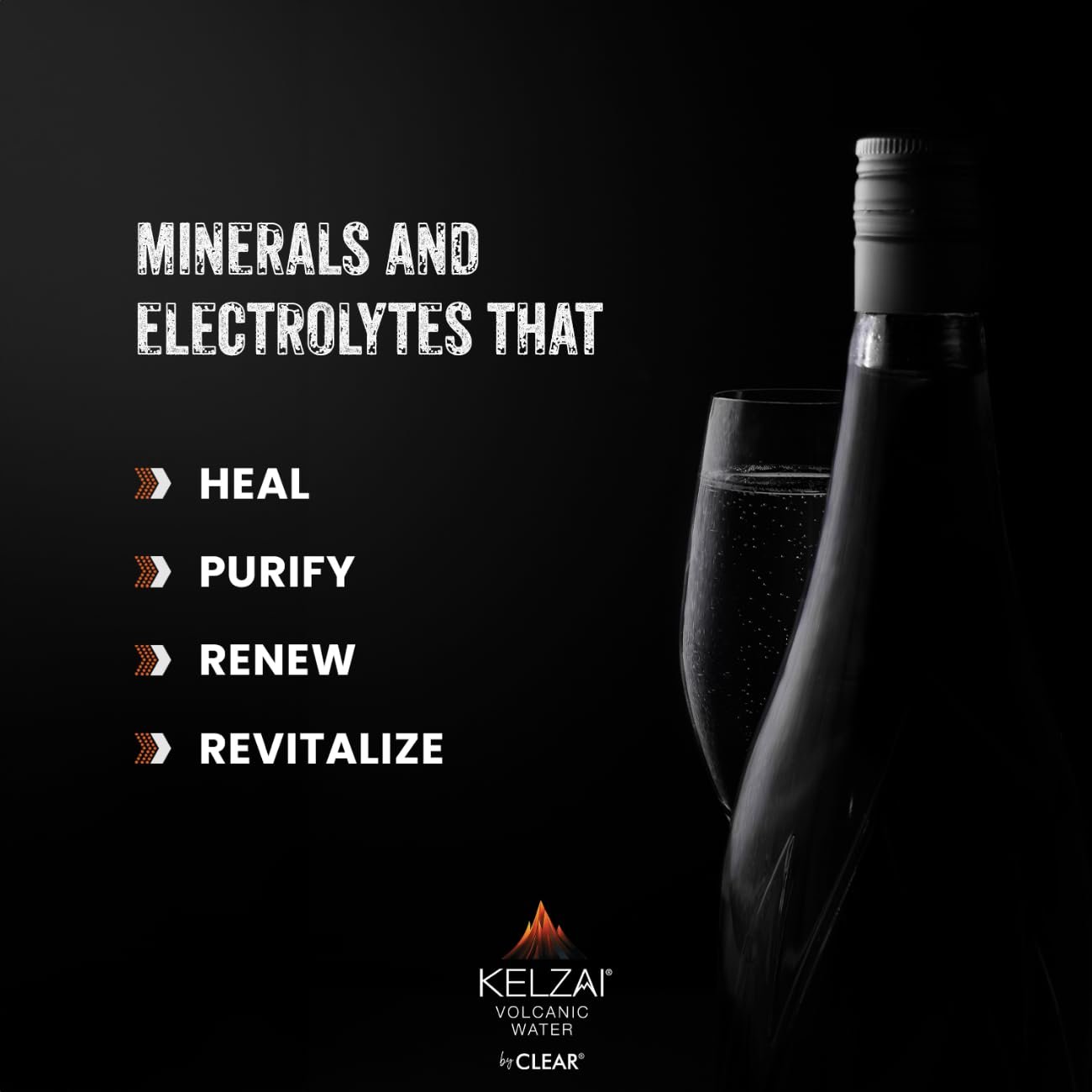 Kelzai Natural Volcanic Mineral Rich Sparkling Water 750ml - Pack of 12 | Perfect for Party Essentials, Office Use, and Everyday Hydration (Glass Bottle) - Image 4