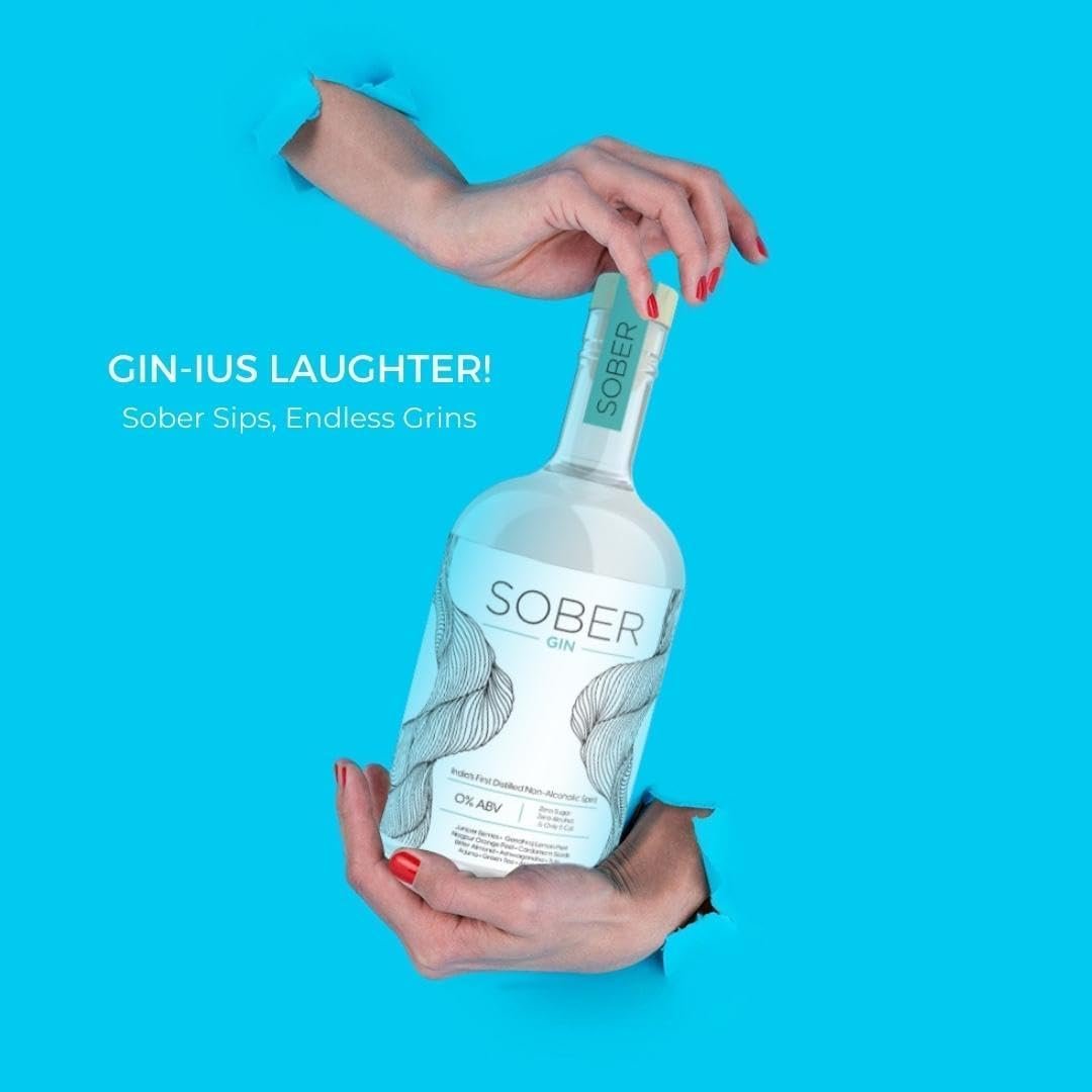 SOBER Non-Alcoholic Gin Set – 2 Flavor Variety Pack for Cocktail Lovers – Alcohol-Free & Refreshing (Pink & Blue) - Image 3