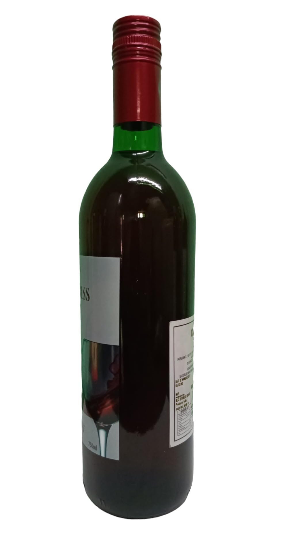 Claz in Glass Red WINE Pinot Non-Alcoholic Aged Red Wine | No Added Flavour & Colour | Premium Aged Alcohol Free Drinks (750ml) Pack of 2 - Image 3