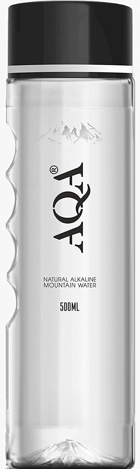 Aqa Still Natural Mountain Water |500Ml - 24Bottles | Natural Mineral Water From The Himalayas | benefits of Calcium & Magnesium | FDA approved material and are BPA free.