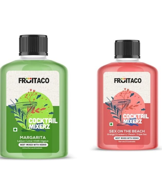Fruitaco Margarita Cocktail Mixers - Finely Crafted Non-Alcoholic 300ml Serves 2 Drinks Fruitaco Sex On The Beach Cocktail Mixers - Finely Crafted Non-Alcoholic 300ml Serves 2 Drinks