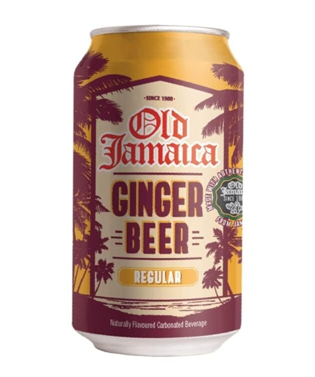 Old Jamaica Ginger Beer Can 330ml (Pack of 12 Cans X 330ml Each) Imported.