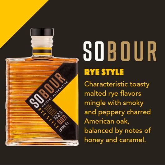 Seven Dec 1927 - SOBOUR Bourbonesque - Non-Alcoholic Whiskey - Premium Non-Alcoholic Bourbon Alternative - Amber - 4 Bottles Pack (700ml Bottles) - Image 4