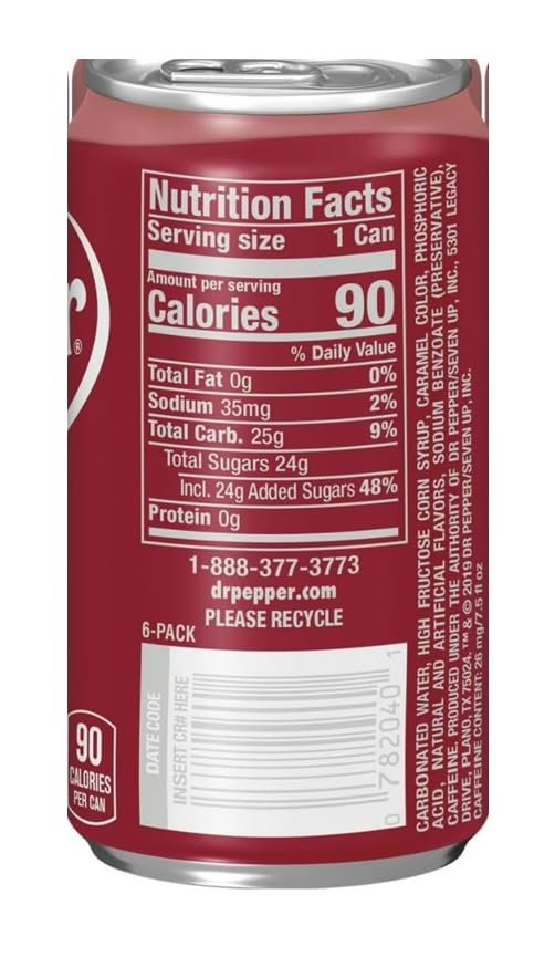 Dr.Pepper Original Flavor Soft Drinks, 23 Flavour Blend - Bold & Refreshing Taste 330ml Each Pack of 3 (USA) - Image 8