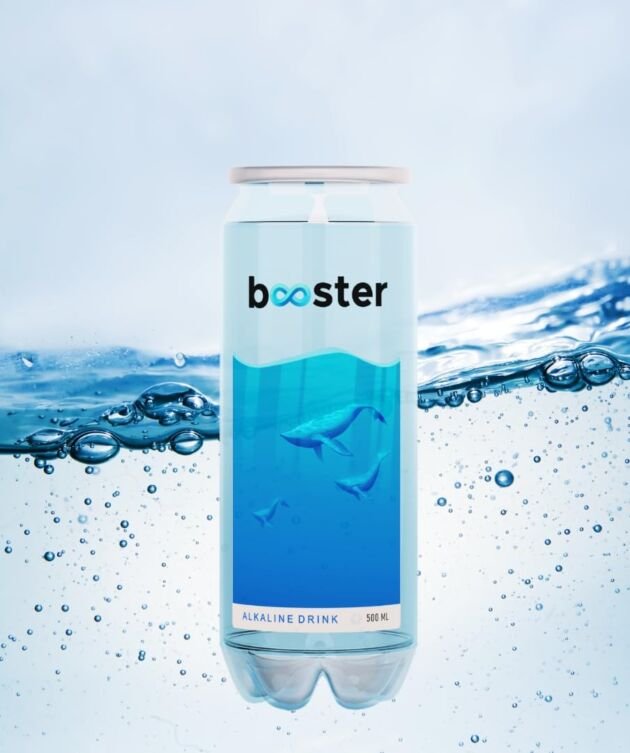 Booster Alkaline Drink, Mineral Rich-Alkaline Water pH 8+,Neutralizes Acidity and Supports For Building Immunity| (Pack Of 12), 500 ML