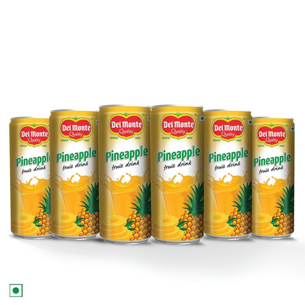 Del Monte Pineapple Fruit Drink (Pack of 6) - Tropical Taste, Real Pineapple Crush, Perfect for Cocktails & Mocktail | No added Preservatives - Image 9
