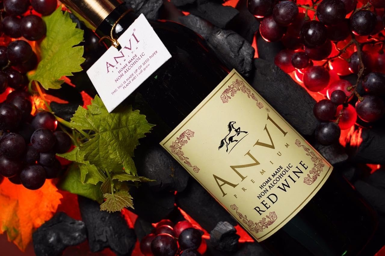 ANVI Original Homemade (Low Sugar) Non-Alcoholic Soft Red Wine – European Style, Rich Fruity Taste, Guilt-Free Refreshment (375 ml, Less Sugar) - Image 4