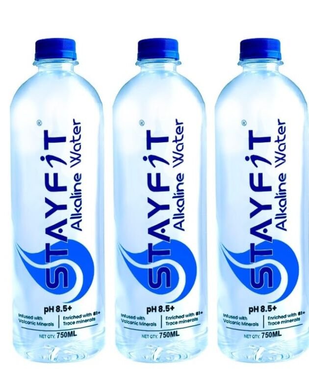 Stayfit Alkaline Water with Essential Nutrients | 81+ Trace Minerals |Water-Based Electrolyte Drink With 8.5+ pH Alkaline Mineral Water (15 x 750 ml)