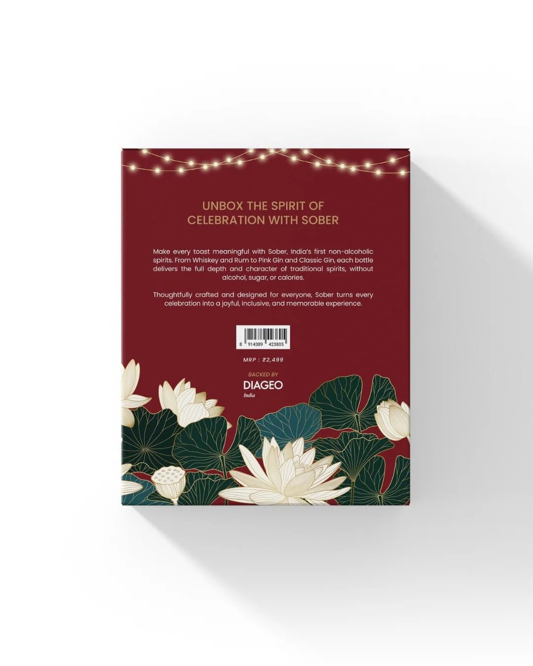 Sober Whiskey Festive Gift Box | For Sober Lifestyle | Zero Alcohol, Zero Sugar and 5 Calories | 750 ml - Image 3