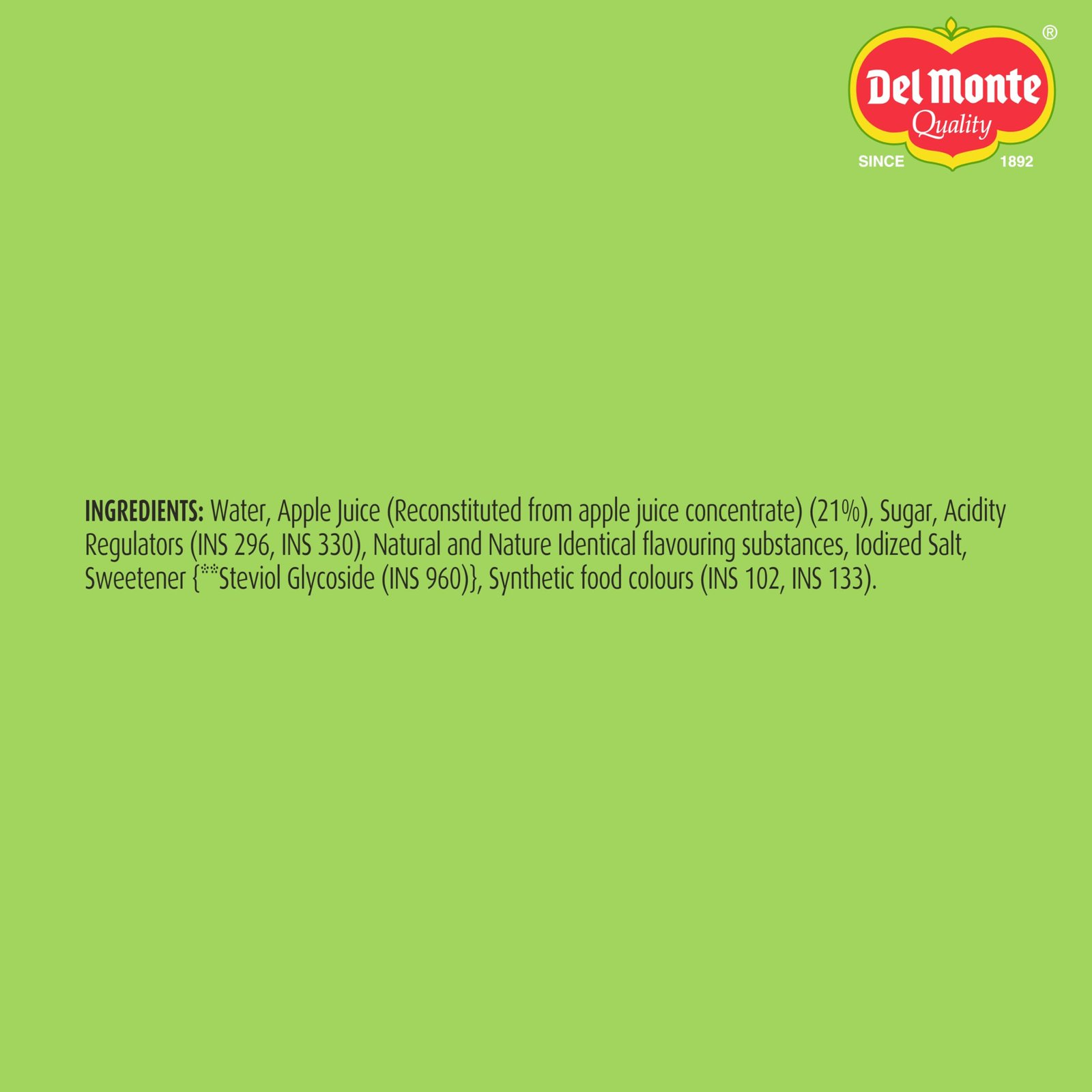 Del Monte Green Apple Fruit Drink (Pack of 6) - Crisp, Tangy & Ideal for Mocktails & Cocktails |No added preservatives - Image 10