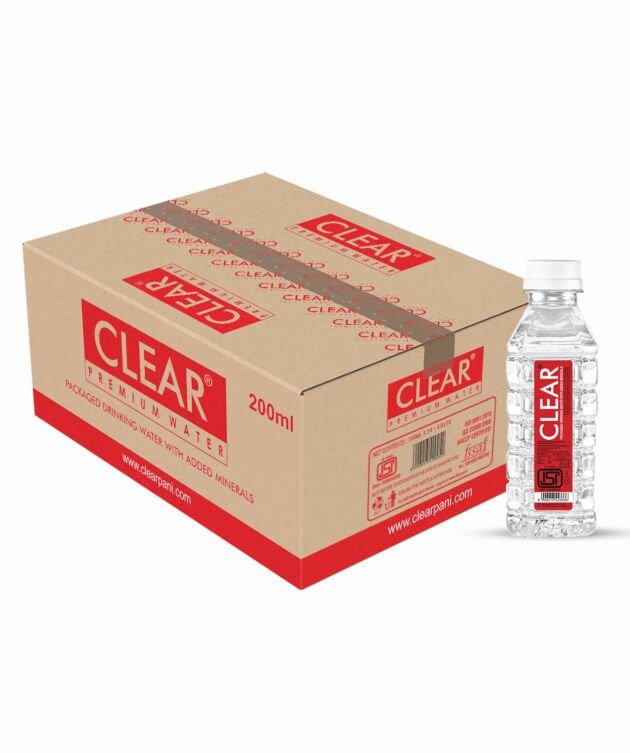 CLEAR Premium Drinking Water with Added Minerals 200ml (Pack of 48)