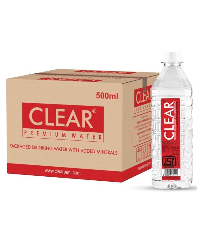CLEAR Premium Drinking Water with Added Minerals 500ml (Pack of 24)