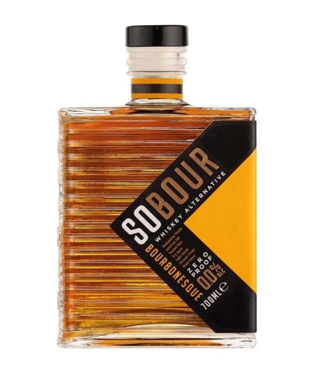 Seven Dec 1927 - SOBOUR Bourbonesque - Non-Alcoholic Whiskey - Premium Non-Alcoholic Bourbon Alternative - Amber - 4 Bottles Pack (700ml Bottles)
