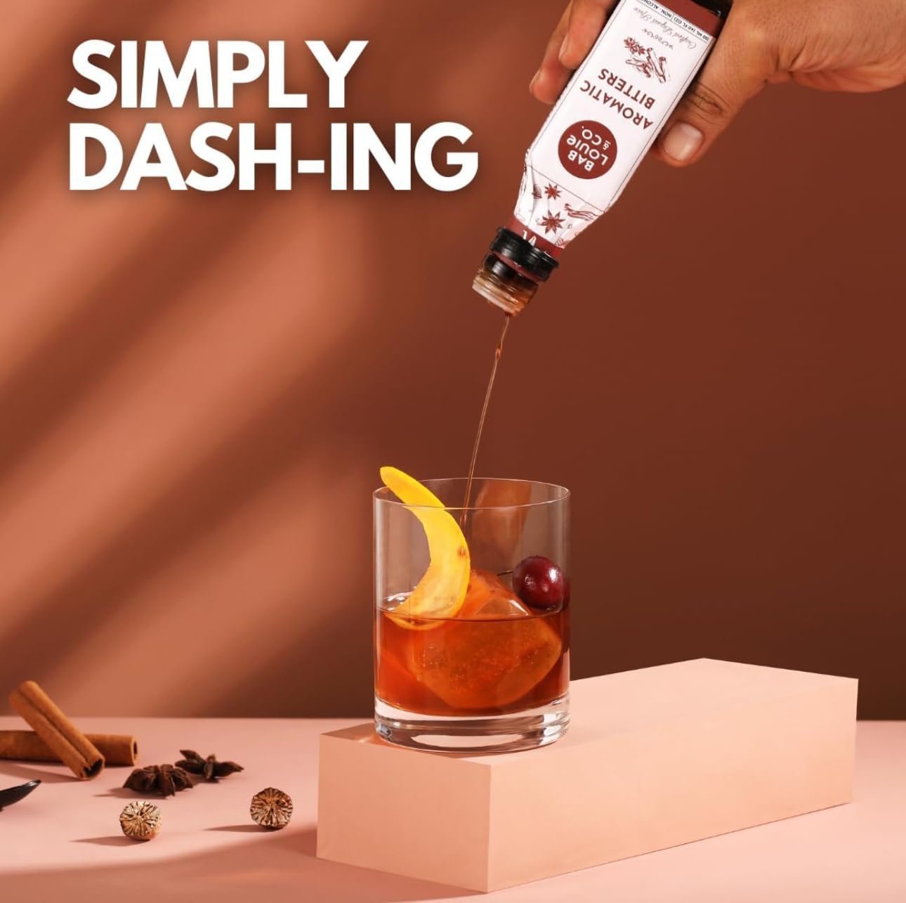 Bab Louie & Co. Combo Aromatic Spiced & Orange Bitters | Non-Alcoholic Craft Bitters (120ml Each) | Distinct Aromatic Notes | Old Fashioned, Dutchess, Gin and Tonic based Cocktails - Image 7