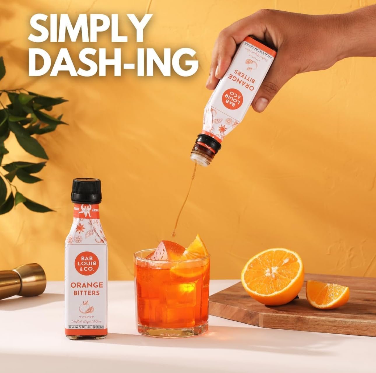 Bab Louie & Co. Combo Aromatic Spiced & Orange Bitters | Non-Alcoholic Craft Bitters (120ml Each) | Distinct Aromatic Notes | Old Fashioned, Dutchess, Gin and Tonic based Cocktails - Image 3