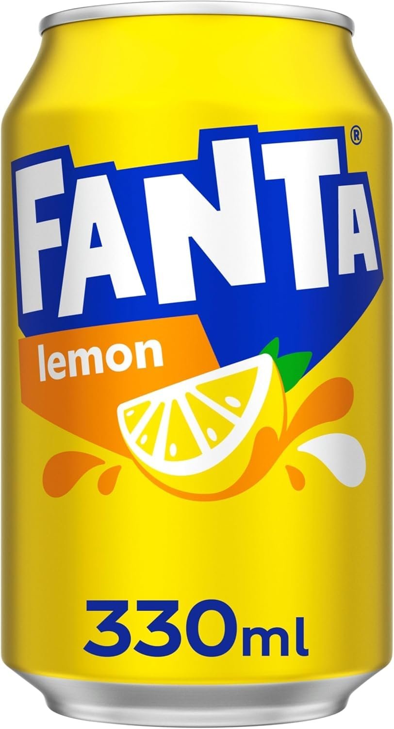 Fanta Lemon Carbonated Soft Drink, 24 Cans Pack, X 330ml Each, Refreshing Citrus Beverage (Product Of UK) - Image 3