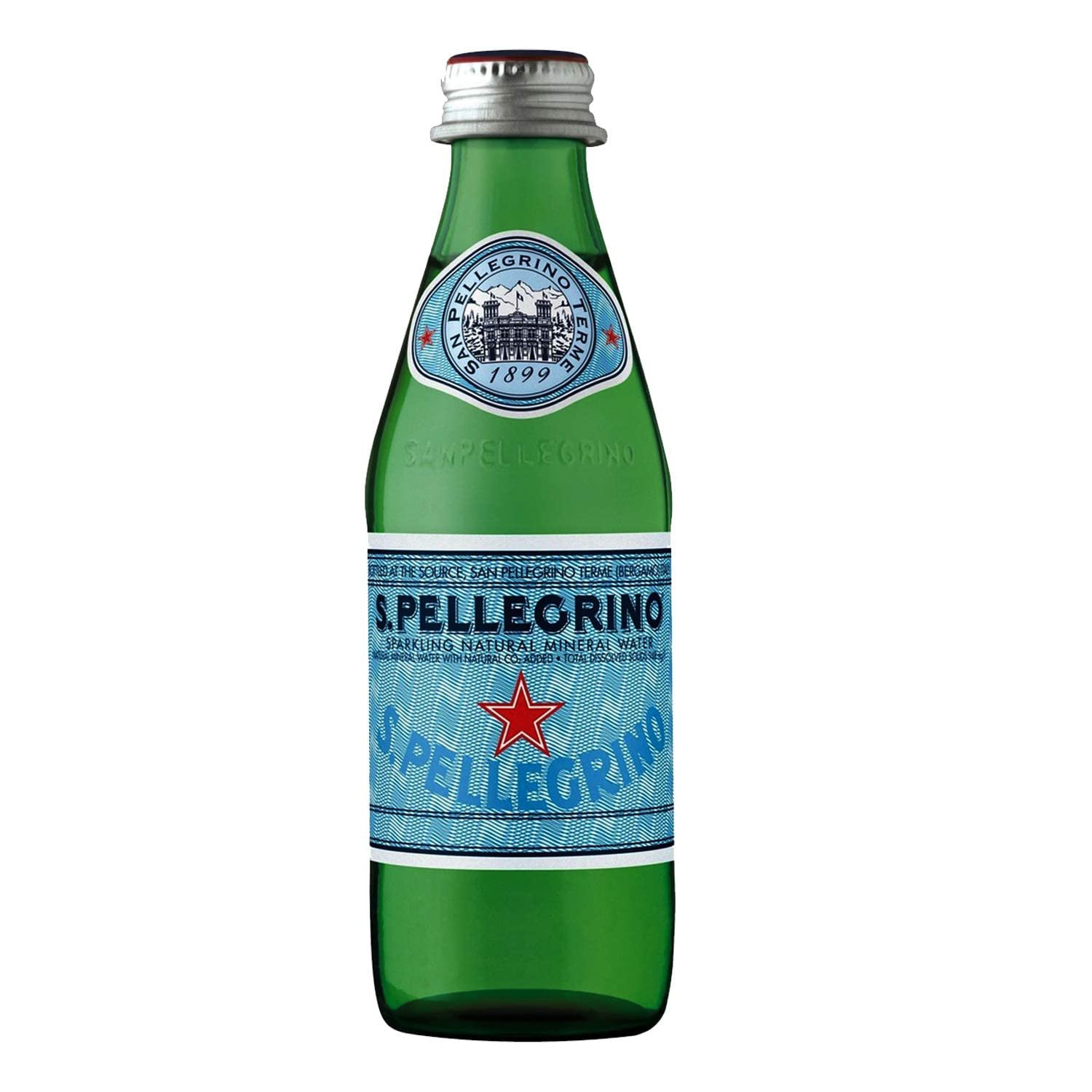 S.Pellegrino Carbonated Natural Mineral Water, 12 Pack Bottle, 12 x 250 ml - Image 2