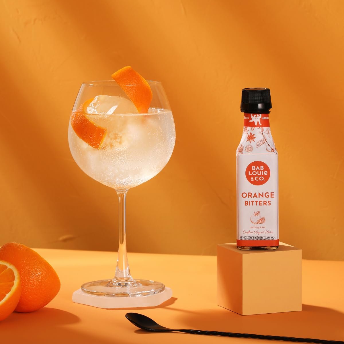 Bab Louie & Co. Orange Bitters For Cocktails, India's First Non-Alcoholic Award Winning Bitters, Natural Made With Real Fruits, Herbs & Spices, Fresh Citrus Notes, Manhattan, Negroni, 120ml - Image 6