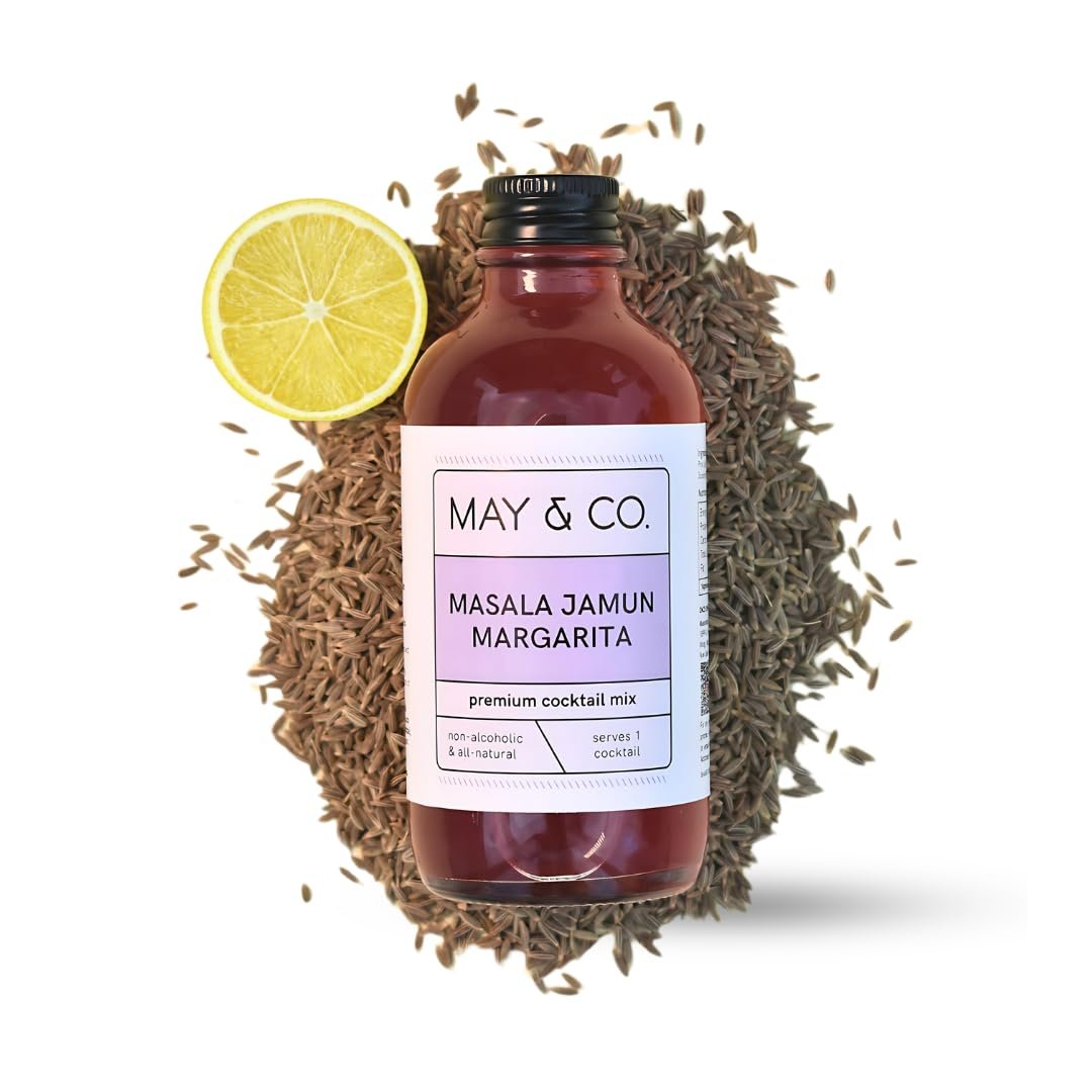 MAY & CO. Masala Jamun Margarita Cocktail Mix - Cocktail Mixer for Tequila, Gin, Vodka - Pack of 4 (480ml) - Makes 4 Cocktails - Handcrafted Non-alcoholic Beverage - Image 5