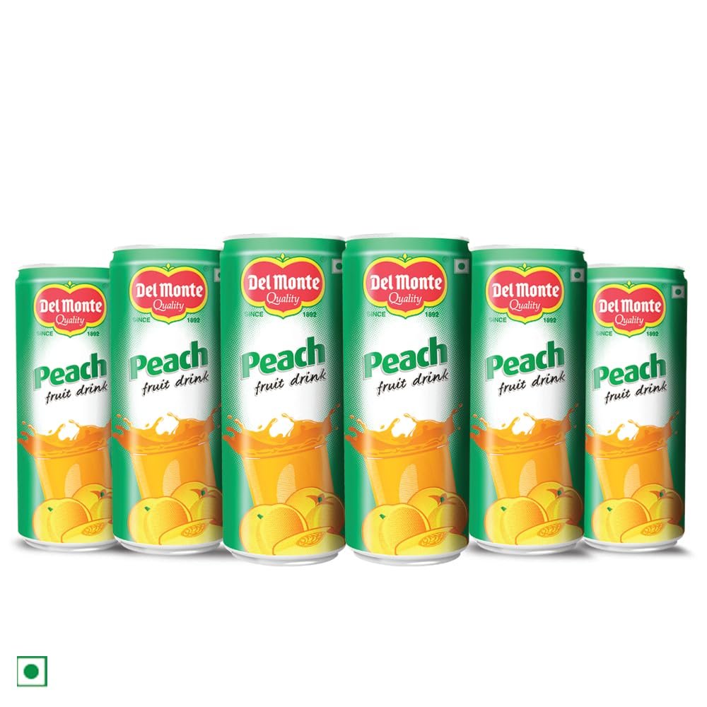 Del Monte Peach Fruit Drink, Pack of 6, 240ml - Image 10
