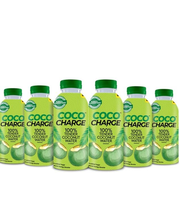 Cococharge Tender Coconut Water Refreshing & Hydrating Drink,200Ml (Pack Of 6)