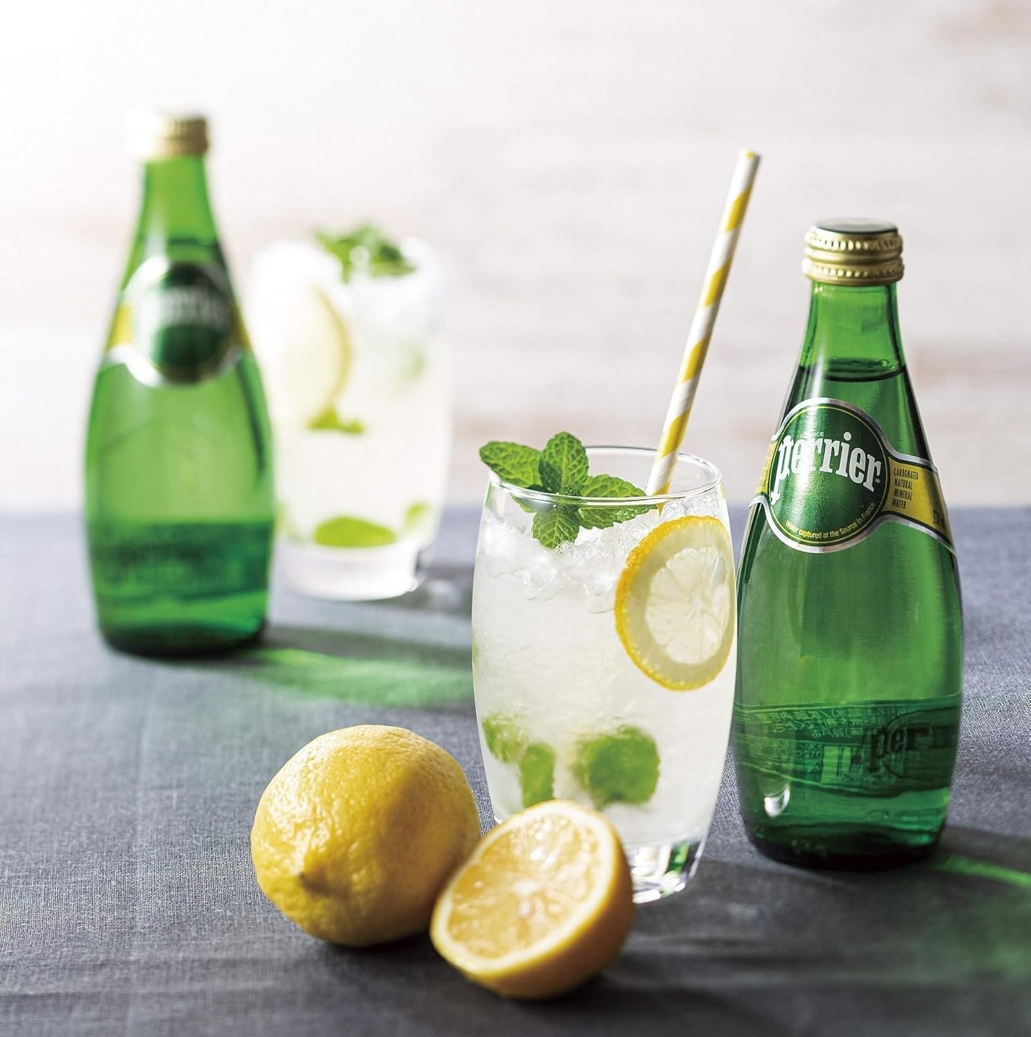 Perriers Sparkling Natural Mineral Carbonated Water – Refreshing Carbonated and Naturally Delicious 330 ml X 12 Glass Bottles (France) - Image 3