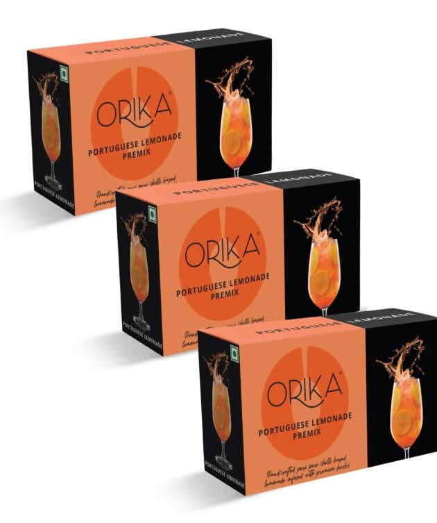Orika Portuguese Lemonade Premix | 570g (30 Sachets) | Infused With Premium Herbs | Handcrafted Instant Drink Premix | Refreshing Summer Drink