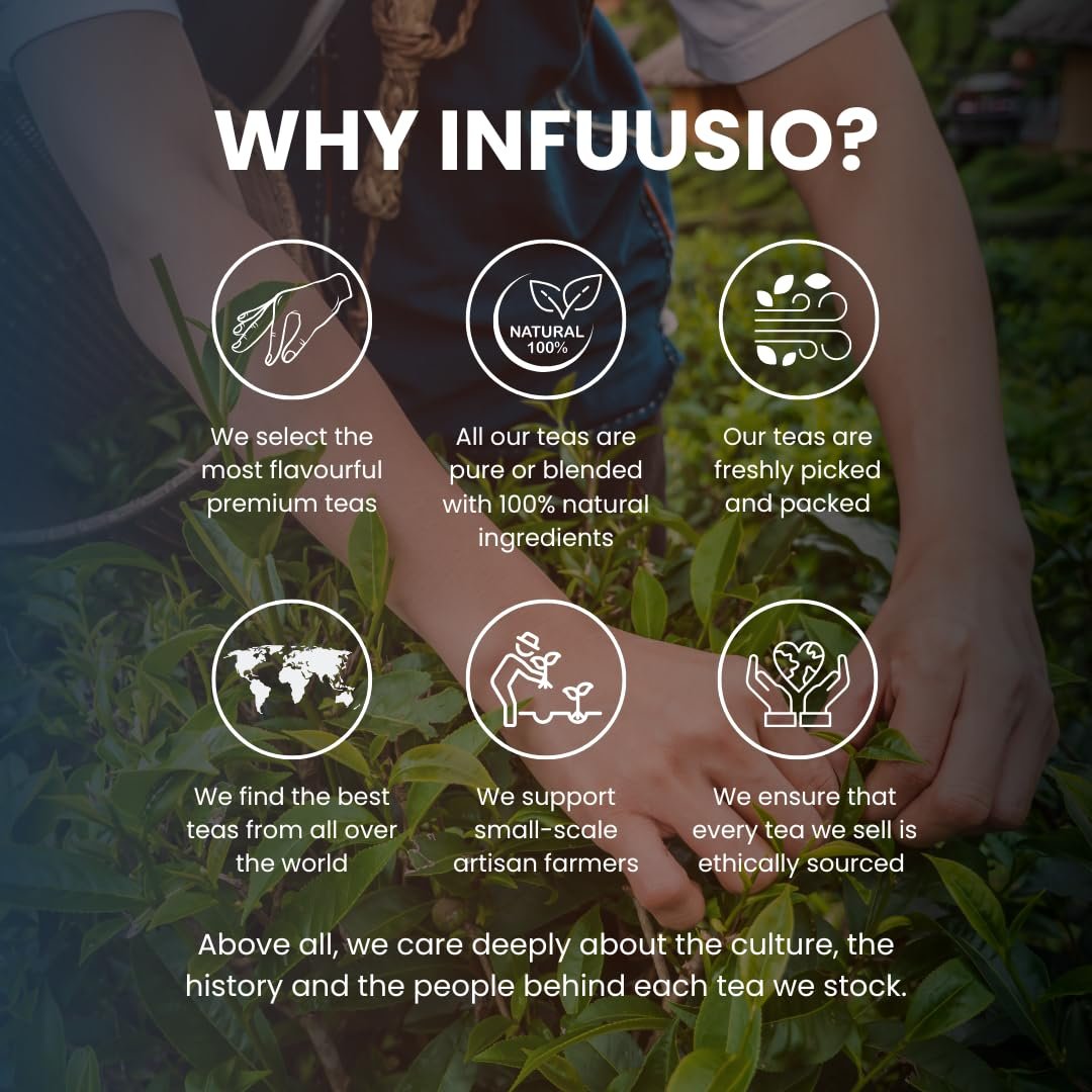 Infuusio Bourbon Whiskey Black Tea 60g, Non-Alcoholic, 40-50mg Caffeine, Farm-Sourced | UV STERILIZED - Image 3