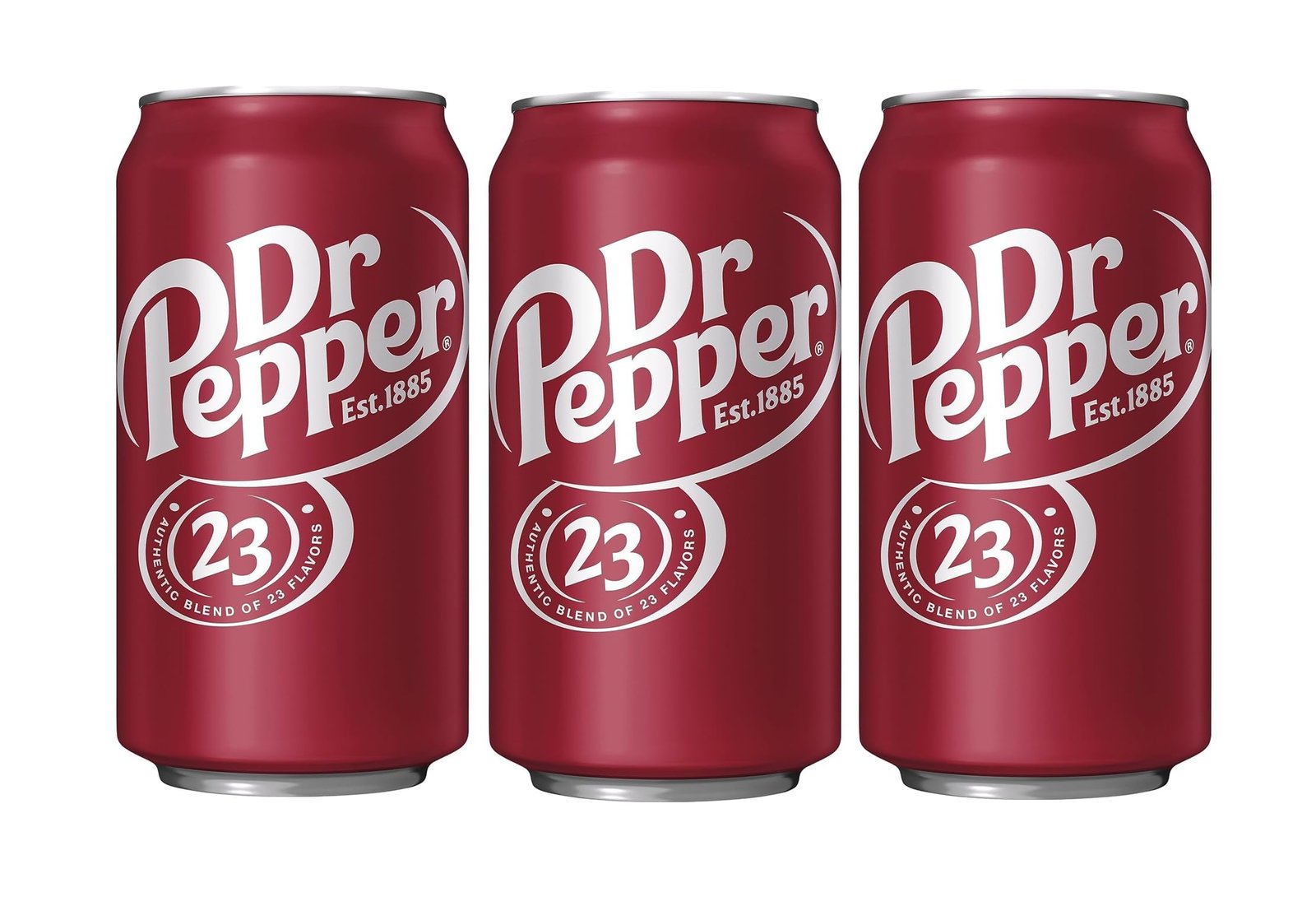Dr.Pepper Original Flavor Soft Drinks, 23 Flavour Blend - Bold & Refreshing Taste 330ml Each Pack of 3 (USA)