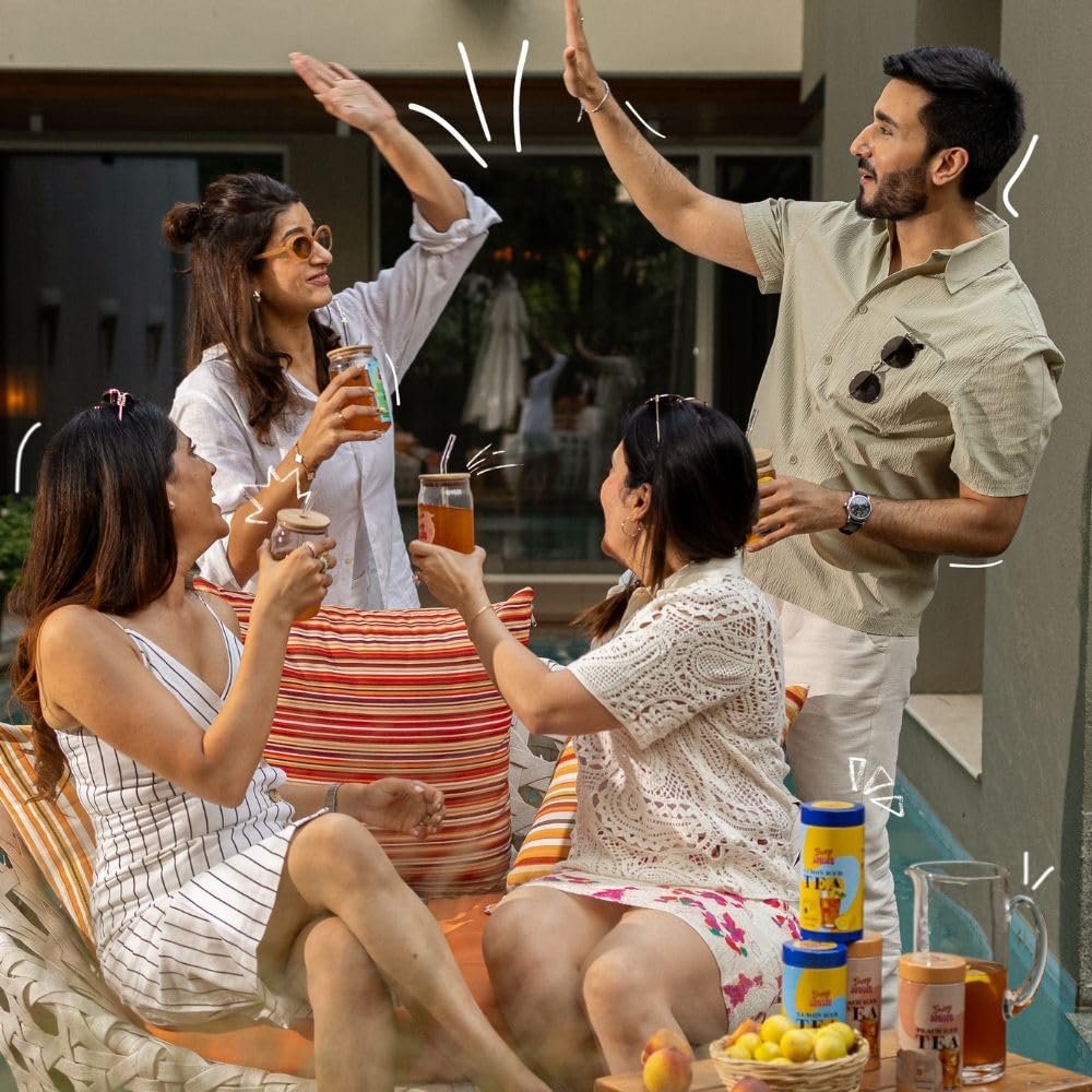 Guppy Moms Lemon Iced Tea Powder – Sugar-Free Fruit Drink | Refreshing Energy Drink Alternative | Premium Mixer for Mocktails & Summer Beverages | 200g Pack (Up to 20 Servings) - Image 4