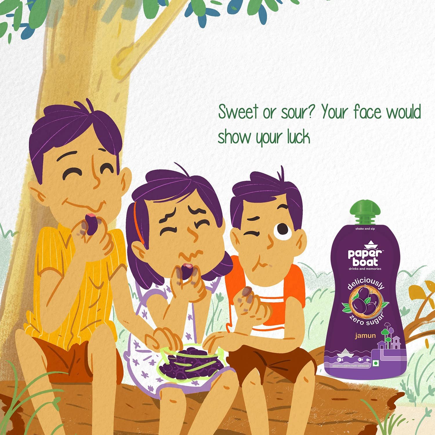 Paper Boat Jamun, Fruit Juice, Zero Sugar Low-Calorie Drink, No Added Preservatives and Colours (Pack of 6, 200ml each) - Image 3