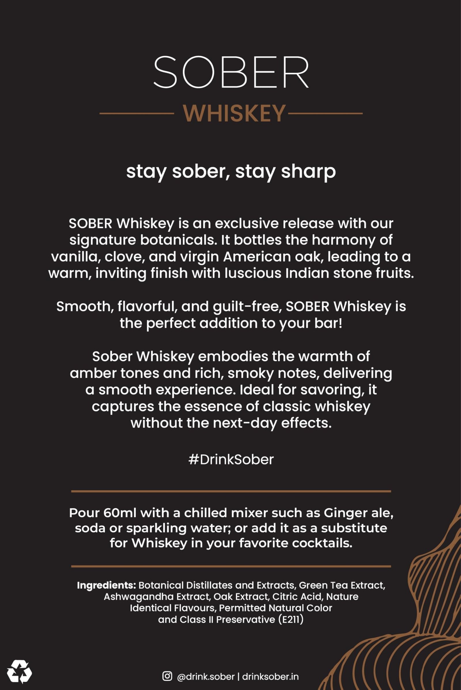 Non-Alcoholic Whiskey Alternative | For Sober Lifestyle | Zero Alcohol, Zero Sugar and 5 Calories | 750 ml (..WHISKEY) - Image 3