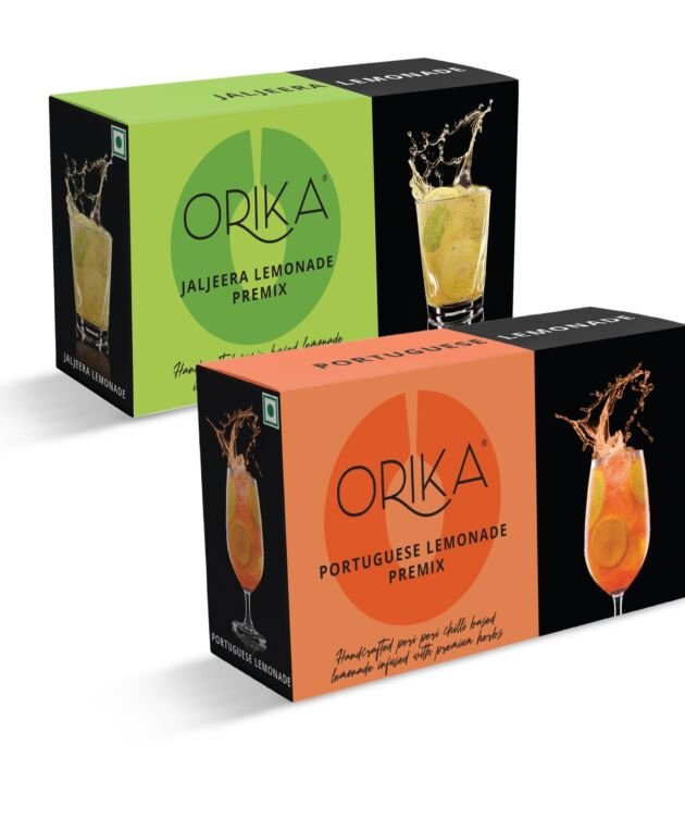 Orika Jaljeera & Portuguese Lemonade Combo | 20 Sachets (10 Sachets Each Flavour) 380g | Infused With Premium Herbs | Handcrafted Instant Drink Premix | Refreshing Summer Drink