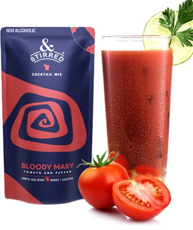 &Stirred Cocktail Mix - Bloody Mary, Pack of 12, No Preservatives, Non-Alcoholic