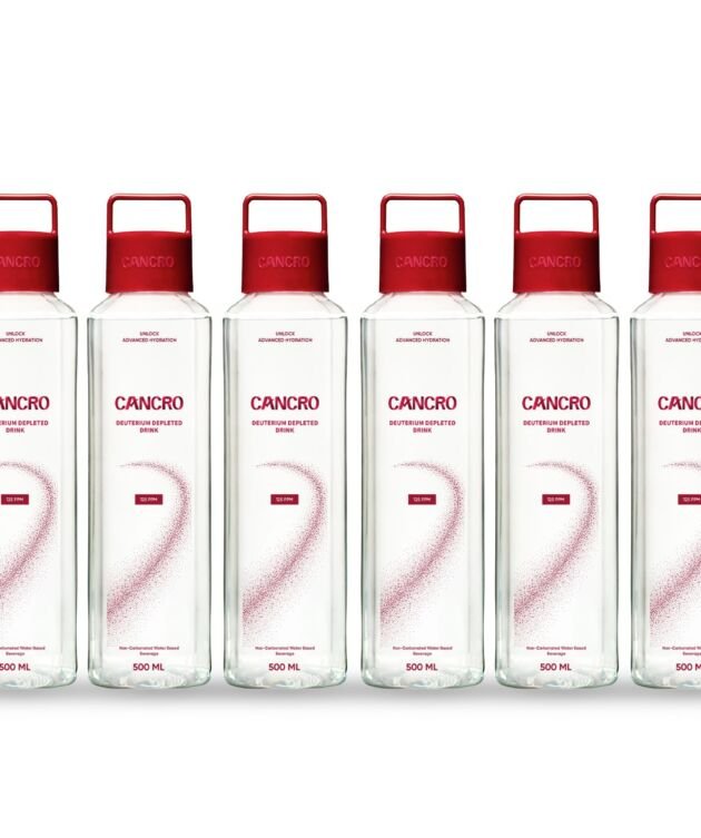 Cancro Deuterium Depleted Drink | Infused with Essential Minerals | Normal pH | Still Water | Pack of 6 (500ml Liquid Each)