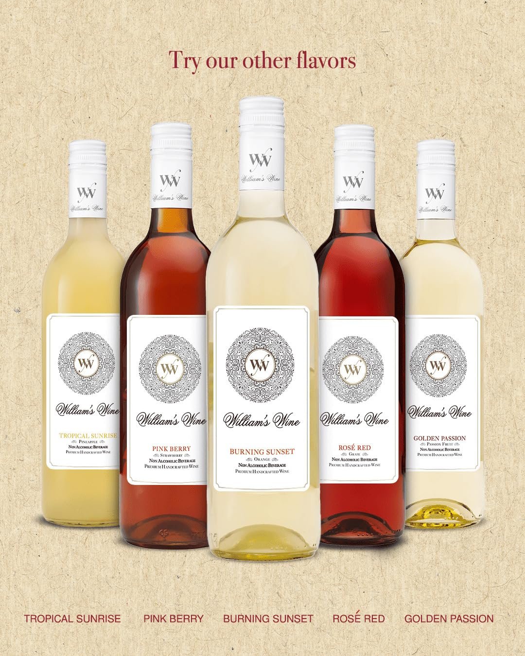 William’s Wine Red Violet Less Sugar (Grape) Non Alcoholic 750 ml - Image 3