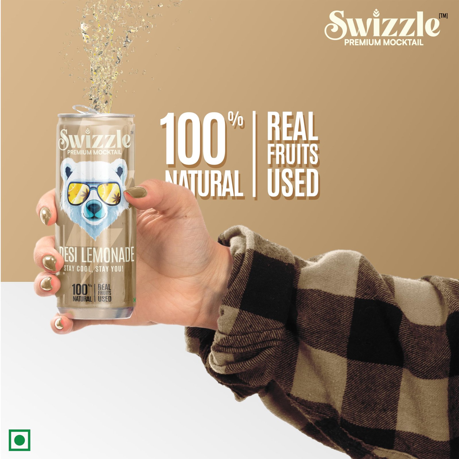 Swizzle Desi Lemonade | Shikanji | | 100% Natural Refreshing Drink | Premium Carbonated Beverage | Authentic Indian Flavor | Sip or Mix Cocktail (250ml (Pack of 3)) - Image 4