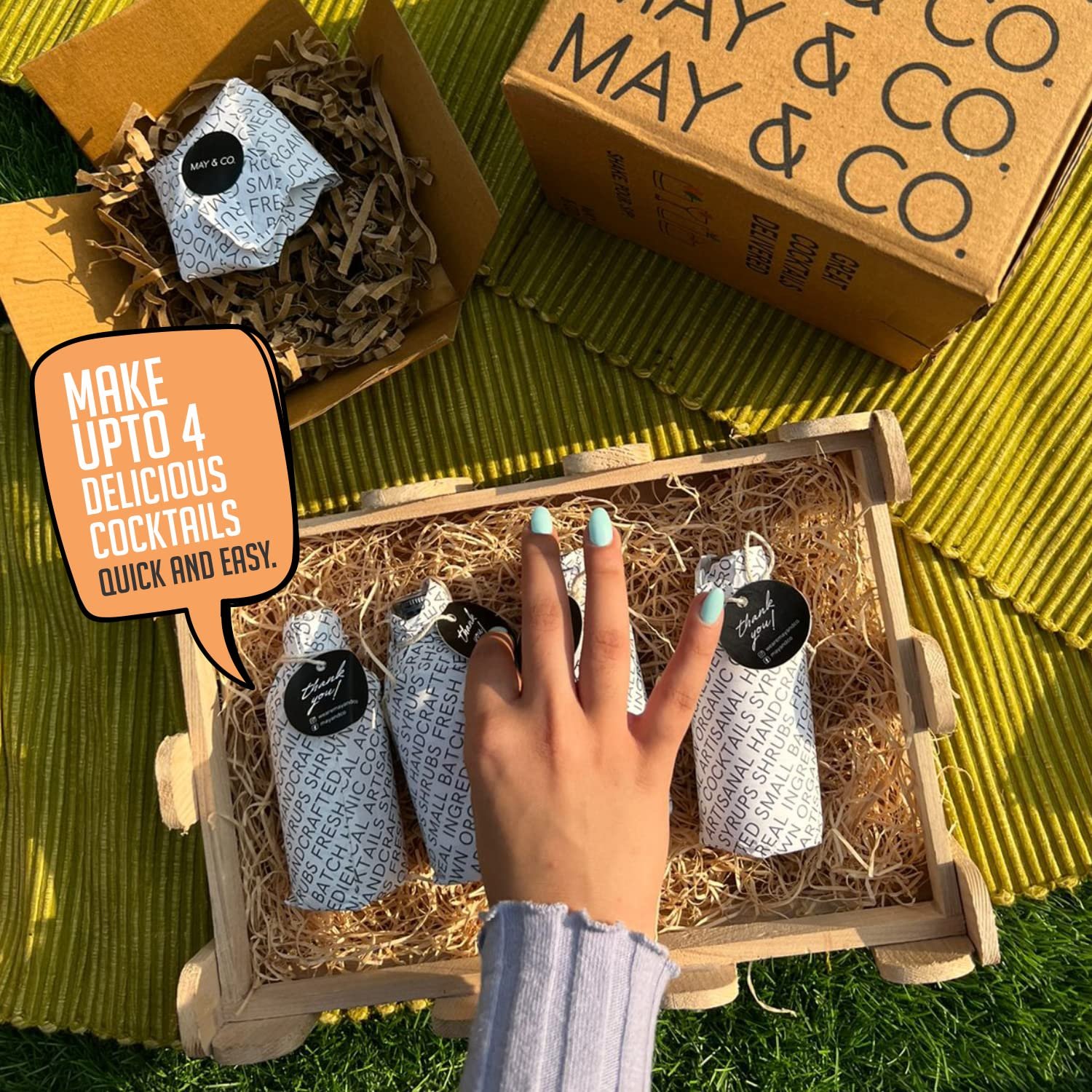 MAY & CO. Cinnamon Whiskey Sour Cocktail Mix - Cocktail Mixer for Whiskey - Pack of 12 (1440ml) - Makes 12 Cocktails - Handcrafted Non-alcoholic Beverage - Image 4