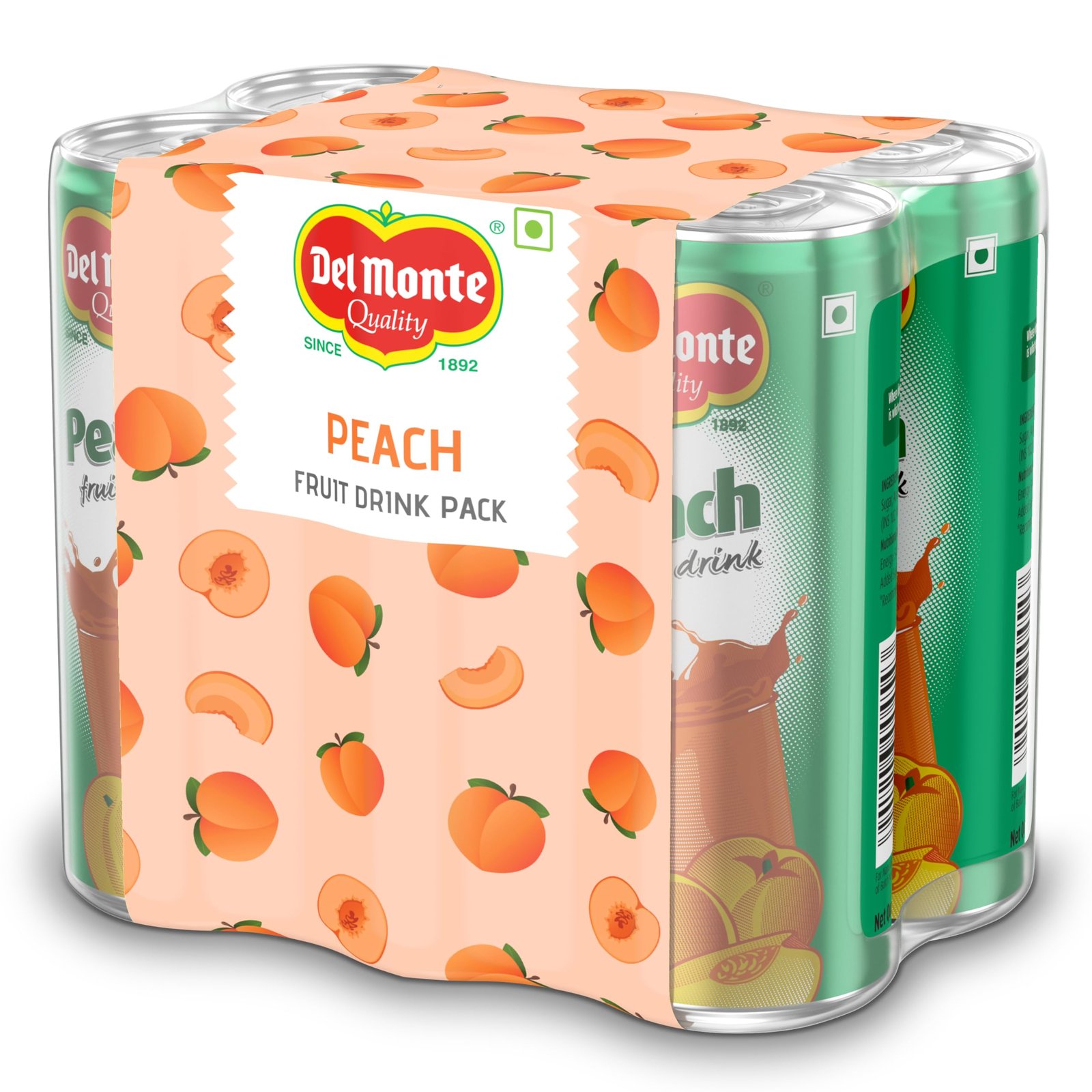 Del Monte Peach Fruit Drink, Pack of 6, 240ml - Image 9