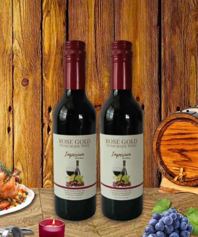 Rosegold-Imperium- Homemade Non alcoholic Red wine 375ml Twin Pack(Set Of Two)