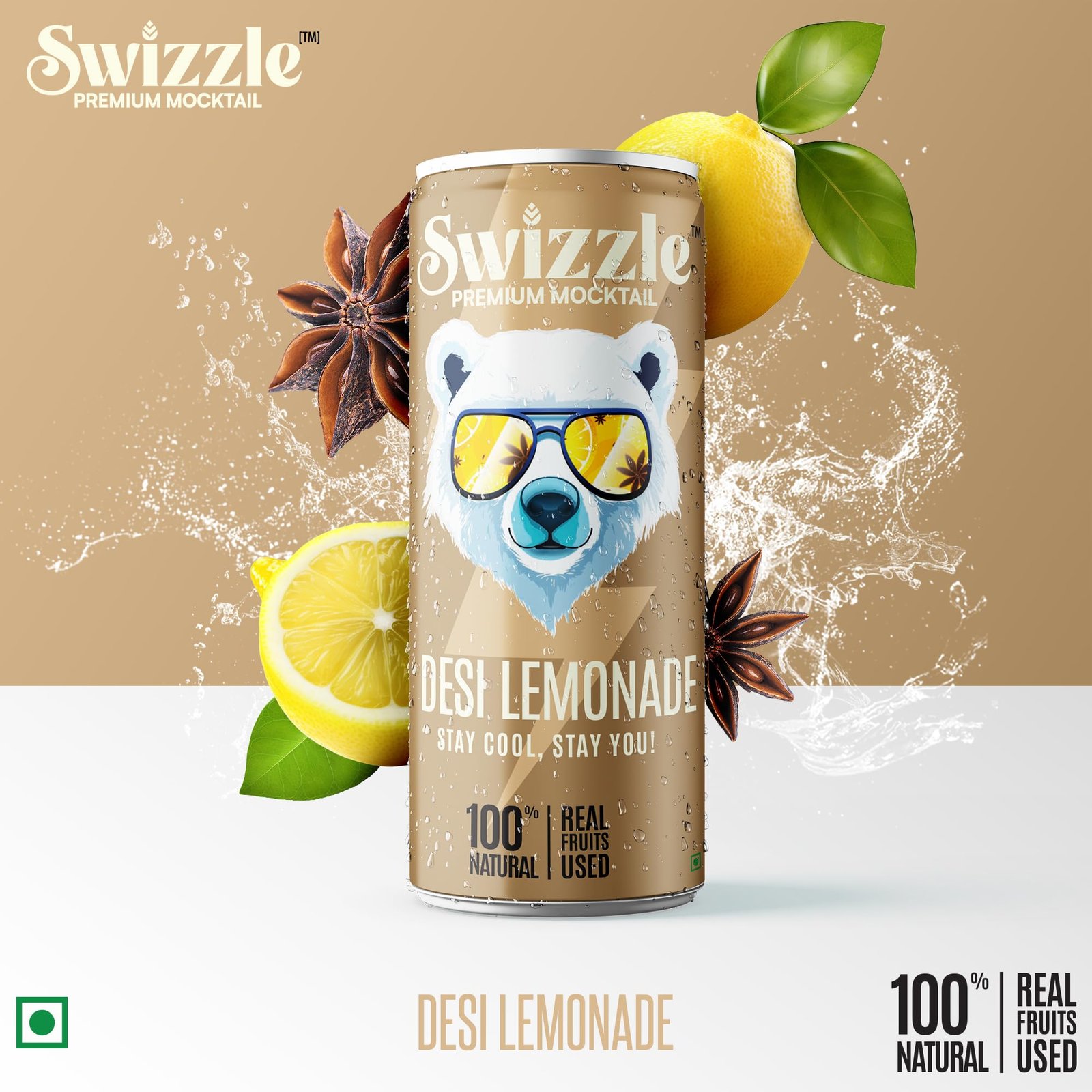Swizzle Desi Lemonade | Shikanji | | 100% Natural Refreshing Drink | Premium Carbonated Beverage | Authentic Indian Flavor | Sip or Mix Cocktail (250ml (Pack of 3)) - Image 6