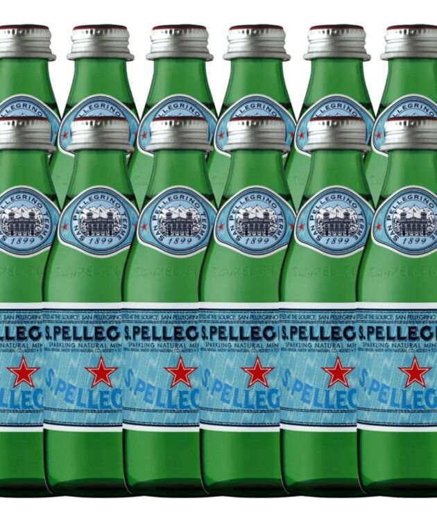 S.Pellegrino Carbonated Natural Mineral Water, 12 Pack Bottle, 12 x 250 ml